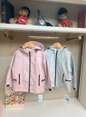 英国泰迪熊＆专柜童装清仓 三防面料 爆款连帽冲锋衣 G5FJ06
