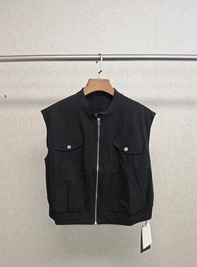 大牌h专柜25夏款＆立领休闲马甲无袖外套 15055