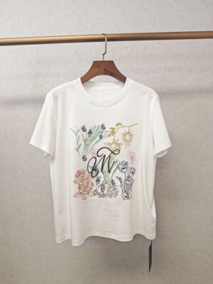 大牌h专柜25春款福利&100%丝光棉 高端刺绣短袖T恤 仅换码 14060