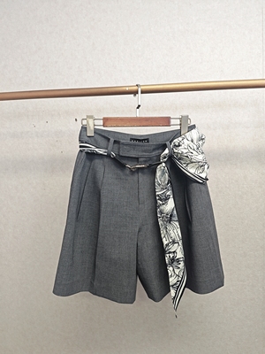 Ka系列＆专柜25秋 时尚飘带中裤 346