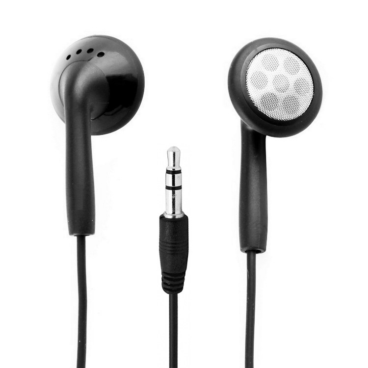 手机有线耳机 3.5MM接口 MP3耳塞 3.5直插式立体声耳机 黑色/白色