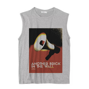 坎肩无袖 pink floyd复古摇滚文艺风平克灰色爽滑凉快夏季