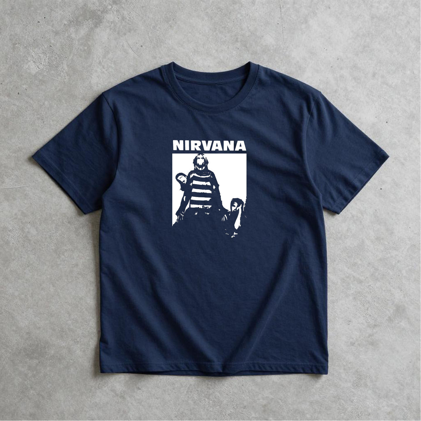 nirvana kurt cobain涅盘柯本punk rock手绘设计感纯棉短袖T恤