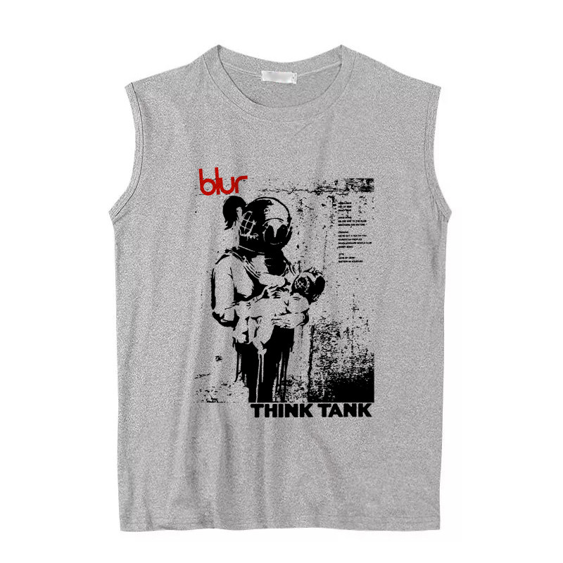 复古坎肩背心摇滚blur