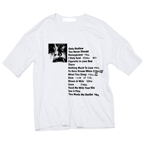 盯鞋朋克实验摇滚mbv=my-bloody-valentine男女大码柔软轻薄冰丝T
