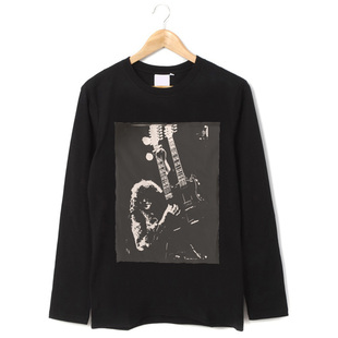 led zeppelin 齐柏林飞艇 Jimmy page 页老师 吉他摇滚 纯棉长袖T