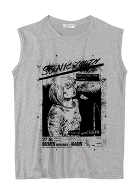 sonic youth joy division 音速青年 快乐分裂 朋克坎肩背心无袖T