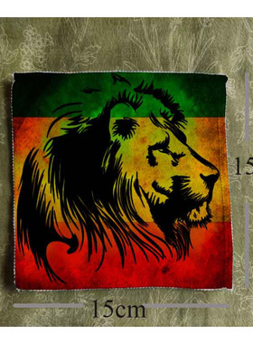 bob marley reggae lion鲍勃玛利雷鬼摇滚软薄微绒面布贴布标布章