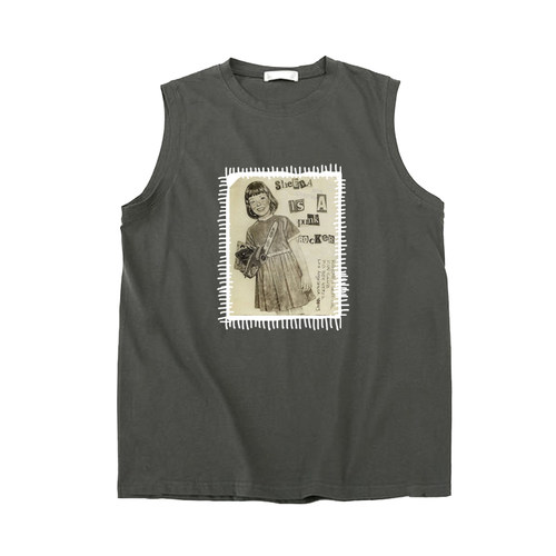 sheena is a punk rocker朋克摇滚乐手ramones纯棉坎肩无袖T恤