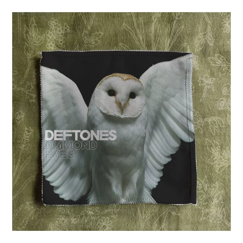 Deftones printed soft peach leather velvet patch multipurpose rock punk DIY remake requires thread sewing