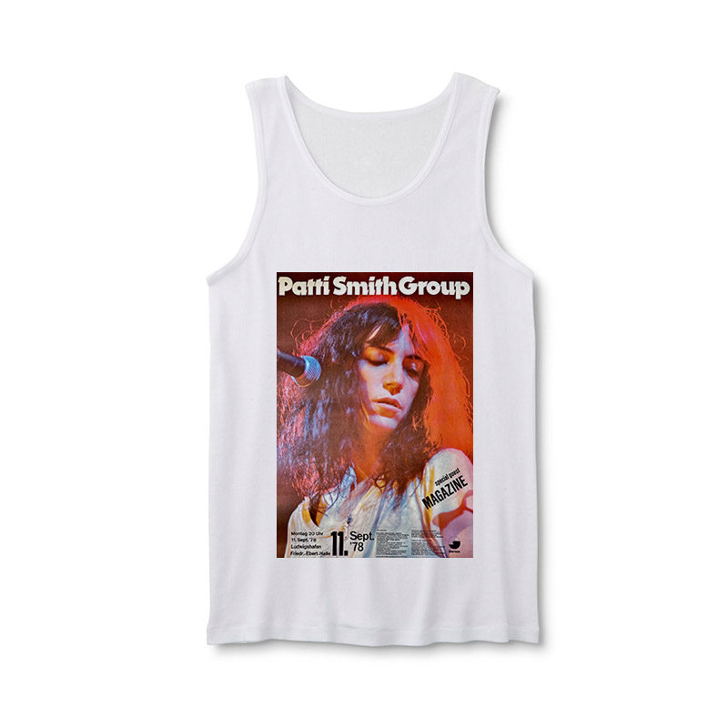 patti smith 朋克教母女诗人 punk 男女宽松夏季吊带背心无袖T恤
