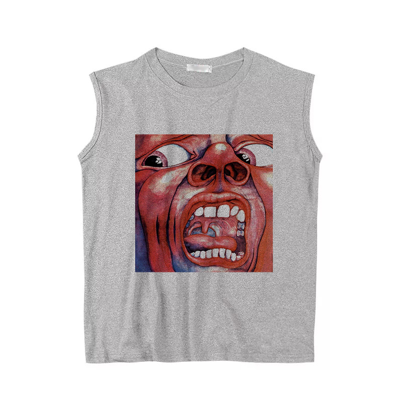 复古摇滚乐队夏季无袖背心坎肩