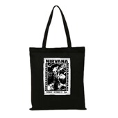 kurt cobain涅盘朋克柯本吉他设计印花punk grunge朋克暗黑帆布袋