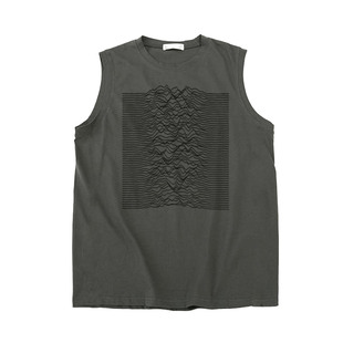 joy division直喷做旧快乐分裂暗黑男女纯棉无袖T恤砍坎肩背心