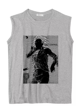 joy division unknow pleasures 涂脏 污渍个性朋克坎肩背心无袖T