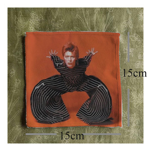 david bowie大卫鲍伊华丽摇滚布贴布标布章衣服包包remake配件