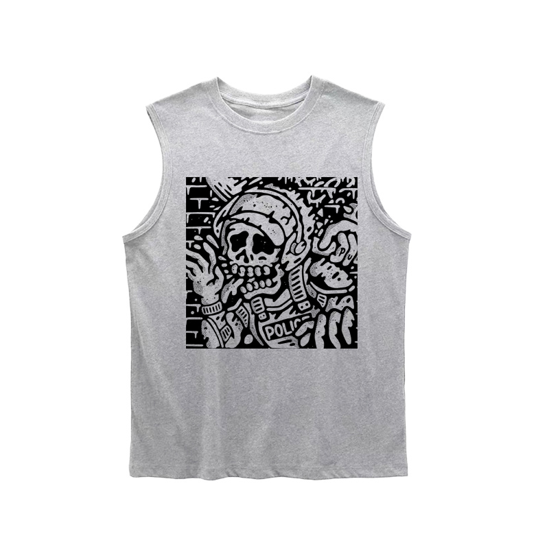 rancid misfits punk rock地下朋克青年男女夏季坎肩背心无袖T恤