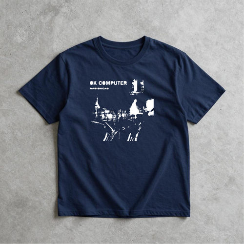 radiohead ok computer好吧电台司令手绘设计感纯棉短袖T恤