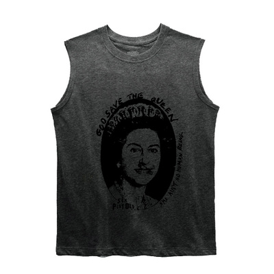 朋克显瘦无袖复古摇滚坎肩背心