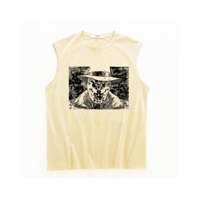 watchmen守望者罗夏暗黑动漫反英雄男女中性透气印花坎肩背心T恤