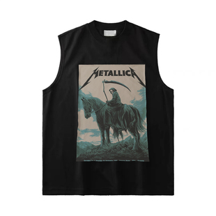 metallica motorhead rammstein 重金属摇滚男女纯棉背心无袖T坎