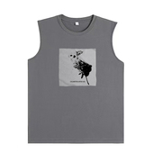 sex低调暗黑印花男女纯棉背心无袖 事后烟cigarettes after T坎肩