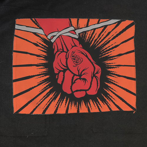 metallica st anger重金属乐队印花布贴个性diy服饰包包牛仔配件