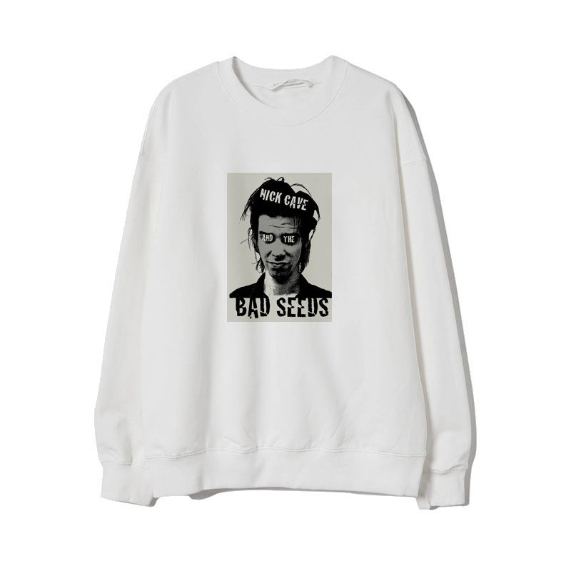 nick cave bad seed爱丽丝囚徒男女复古摇滚棉毛圈长袖圆领T卫衣