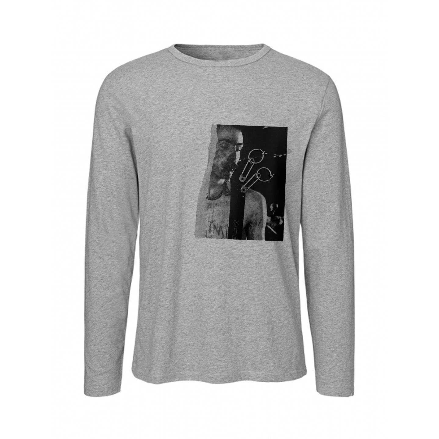 sex pistols sid vicious性手枪朋克手工拓印纯棉秋季男女长袖T恤