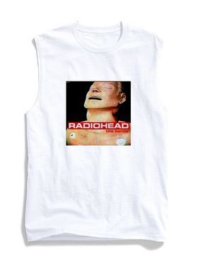 radiohead the bends电台司令收音机头印花男女纯棉无袖背心坎肩T