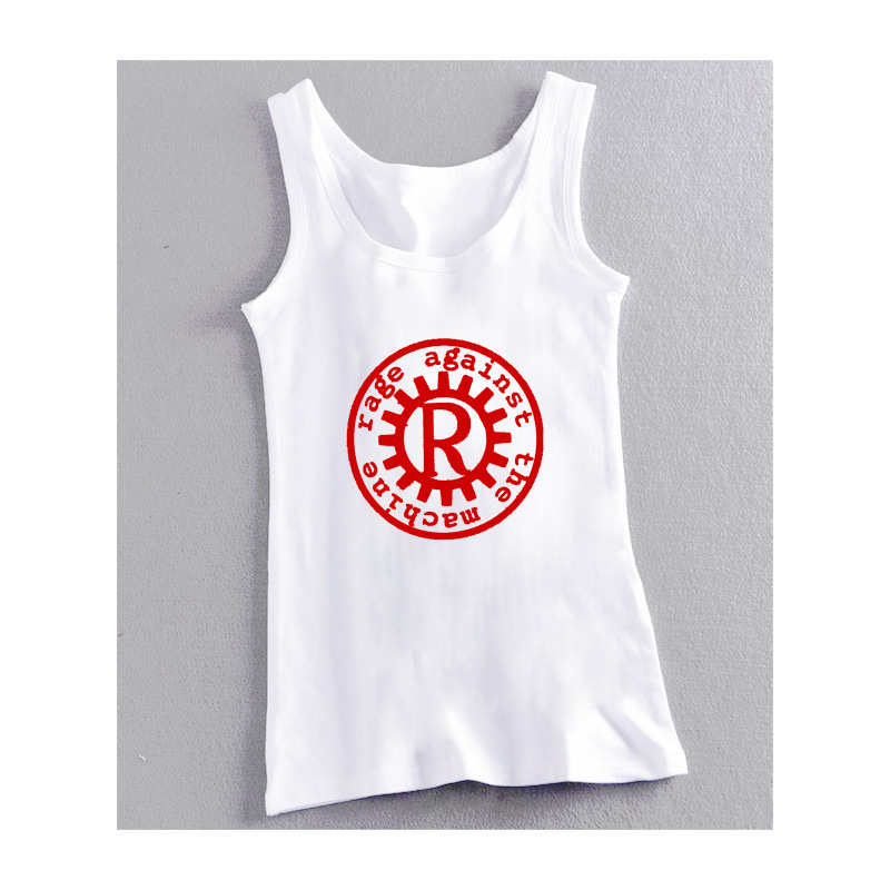 做旧男女纯棉宽松基础无袖背心