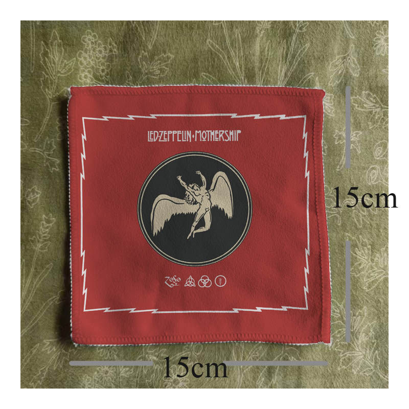 led zeppelin齐柏林飞艇swan song页老师桃皮绒布贴包包衣服配件