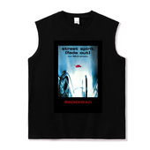 电台司令 out street radiohead spirit fade 摇滚贴布棉无袖 坎肩