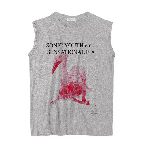音速青年乐队 sonic youth punk rock 个性朋克透气坎肩背心无袖T