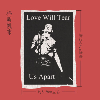 joy division Ian curtis后朋克暗黑快乐分裂帆布贴布标remake