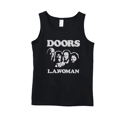 the doors jim morrison大门乐队文艺胶印男女棉中性背心吊带T