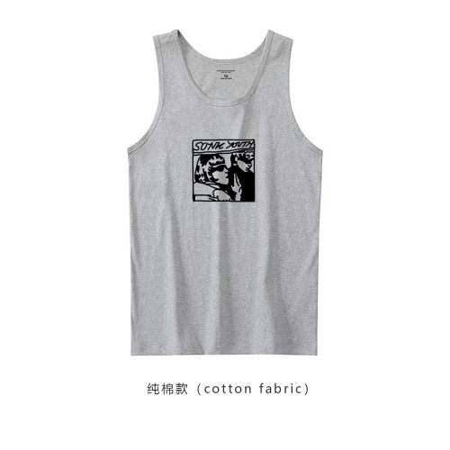 sonic youth punk音速青年朋克风小众设计感夏季薄款男女纯棉背心