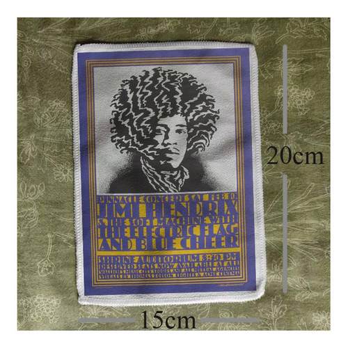 吉米亨德里克斯jimi hendrix摇滚吉他手diy remake布贴包衣服配件