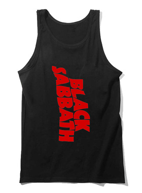 black sabbath黑色安息日重金属乐队复古做旧男女纯棉无袖背心