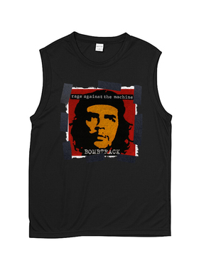 RATM rage against the machine暴反朋克拼贴印花无袖T恤坎肩背心