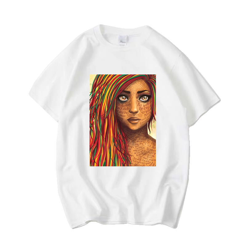 牙买加摇滚雷鬼复古短袖T恤衫