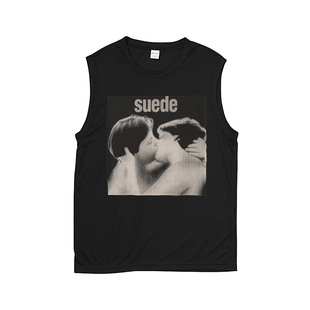 suede 山羊皮乐队 英伦摇滚 纯棉黑色无袖T恤坎肩