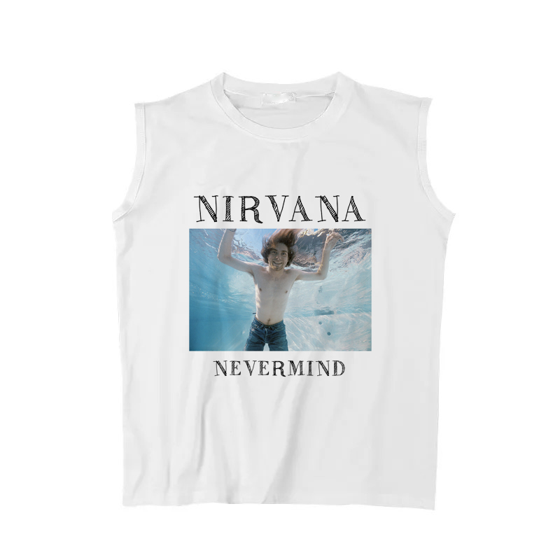 朋克圆领坎肩汗背心无袖T恤