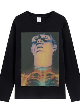 joy division 快乐分裂 后朋克摇滚 暗黑风纯棉圆领长袖T恤卫衣