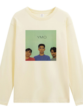 YMO坂本龙一日本摇滚电子乐citypop秋季新品纯棉长袖T恤卫衣外套