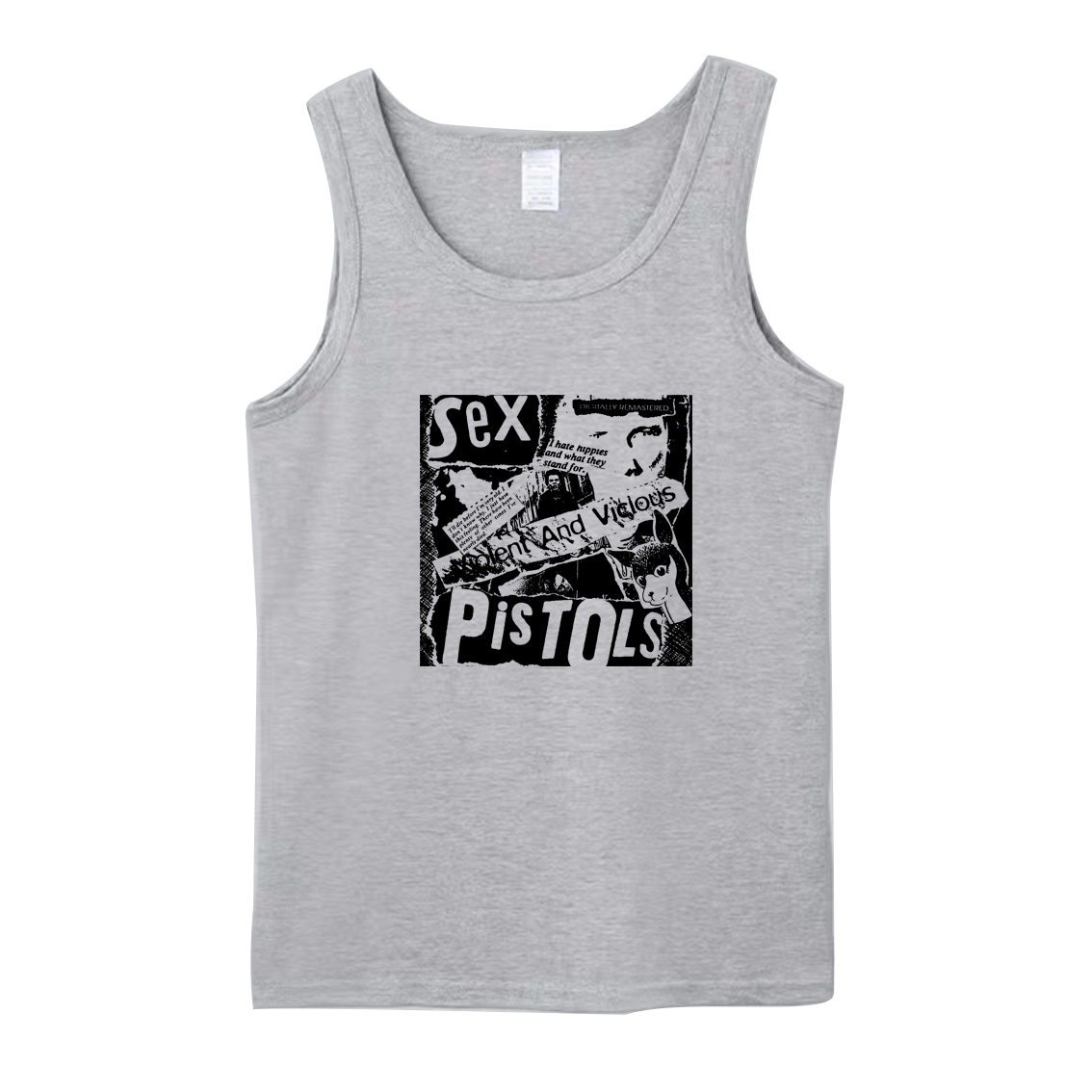 多款sex pistols性手枪punk rock朋克风男女纯棉宽松基础无袖背心