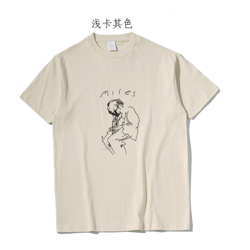 爵士乐miles davis复古摇滚jazz music极简印花男女音乐文化T恤怎么看?