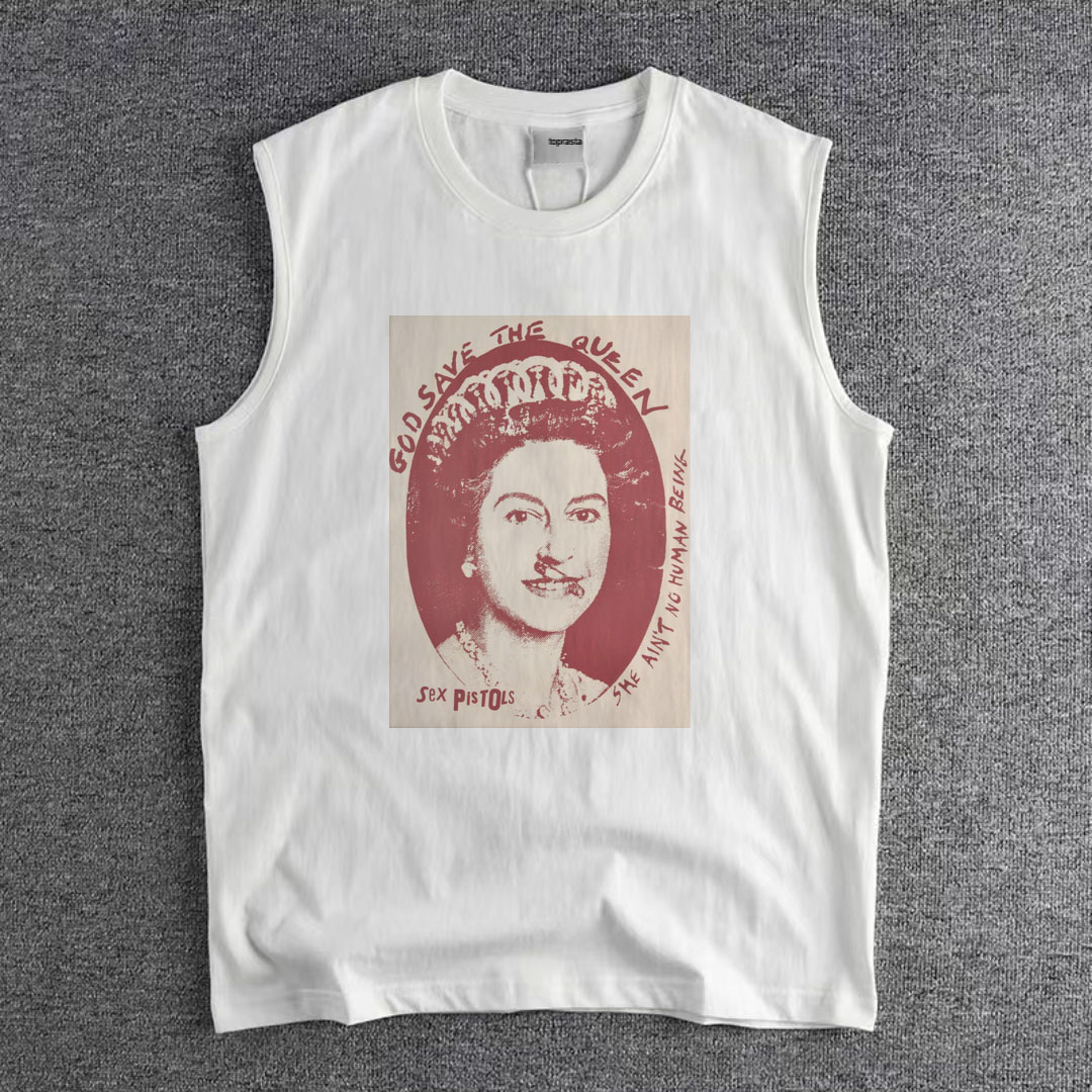 背心朋克艺术纯棉性手枪