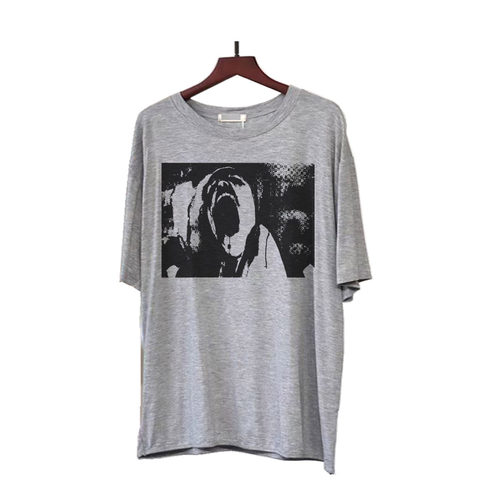 pink floyd wish you were here乐谱叠印夏季轻薄柔软垂感短袖T恤