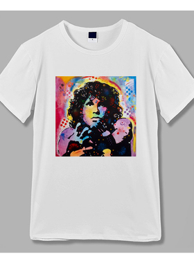 迷幻摇滚乐队柔软面料宽松T恤the doors jim morrison大门乐队